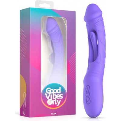 Good Vibes Only Flax Vibrating Dildo with G Spot Stimulator