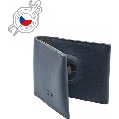 Fixed kožená peňaženka for AirTag z pravé hovězí kůže modrá FIXWAT SMMW2 BL modrá