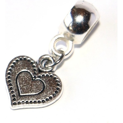 Fashion Jewerly Korálek Přívěsek Tepané srdce Láska Přátelství Věrnost Heart 2899