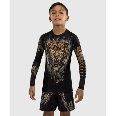 Venum Tiger tričko Black/Neon Orange