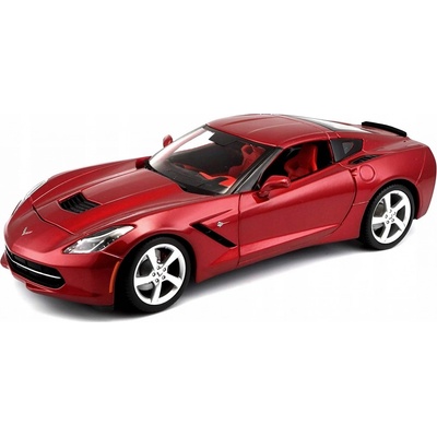 Maisto Corvette Stingray 2014 červený 1:18 – Zboží Mobilmania
