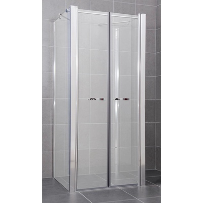 ARTTEC nástěnný COMFORT B 17 grape sklo 80 x 80 x 198 cm s vaničkou z litého mramoru POLARIS PAN04547