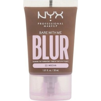 NYX Professional Makeup Bare With Me Blur Tint Foundation Zmatňujúci make-up so stredným krytím 22 mocha 30 ml