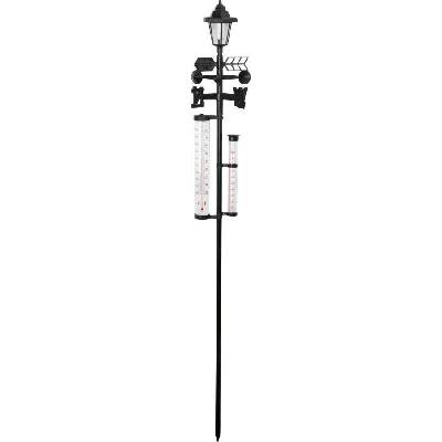 Meteostanica SWS29, 158 cm, záhradný zrážkomer, teplomer, solárna lampa, smer vetra
