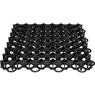 FIXKRAFT Zatravňovací dlažba 50x50 cm plastová, černá 119003FX