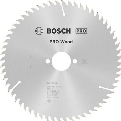 Bosch pilový kotouč Optiline Wood 190x30 60WZ