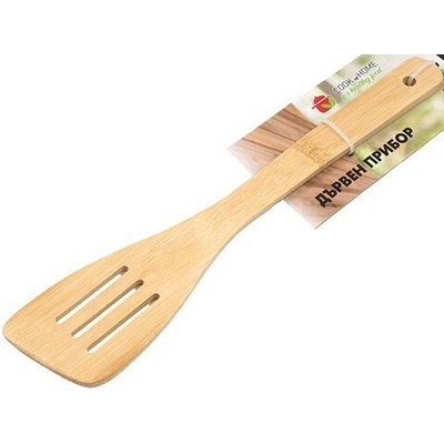 Дървена шпатула скосена решетъчна 30/6см (043-1021)