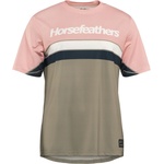 Horsefeathers Дамска фланелка с къс ръкав за колоездене Horsefeathers Women's Quantum Bike Jersey Cycling jersey - Lotus / Taupe - размер XS (156-2802-0211)