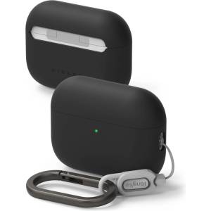Ringke Силиконов калъф за слушалки Apple AirPods Pro 3 от Ringke Silicone - Black (8800293859406)