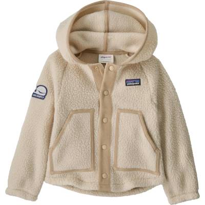 Patagonia Детско поларено яке Patagonia Kid's Baby Retro Pile Jacket Fleece jacket - Live Simply Whale Patch: Dark Natural - размер 3 Years (703-6200-0415)