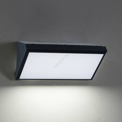 Brilagi - LED RGBW външно стенно осветително тяло TRIANGLE 1xE27/15W/230V черно IP65 (LEDBG1022)
