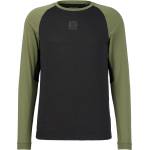 Stoic Мъжка фланелка с дълъг ръкав за колоездене Stoic PerformanceMerino LofsdalenSt. MTB L/S Cycling jersey - Moss Green / Black - размер XXL (056-4035-0215)
