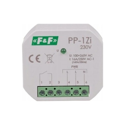 ELEKTROMAGNETICKÉ RELÉ F&F PP-1Zi-230V