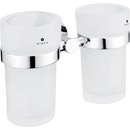 NIMCO UNIX dvojitý držiak pohárov, rosené sklo UN 13058DW-26