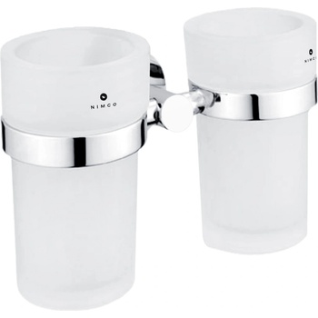 NIMCO UNIX dvojitý držiak pohárov, rosené sklo UN 13058DW-26