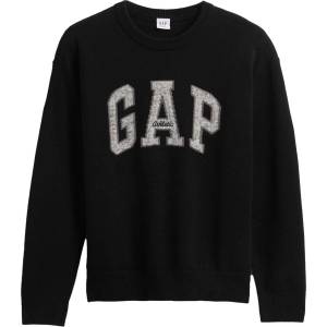 GAP V-jpn gap athletic logo intarsia crew xs