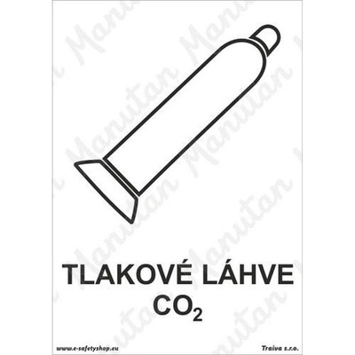 Tlakové láhve CO2, plast 148 x 210 x 2 mm A5