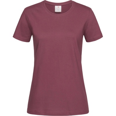 Stedman Tričko Classic-T Fitted Women krátký rukáv dámské Burgundová