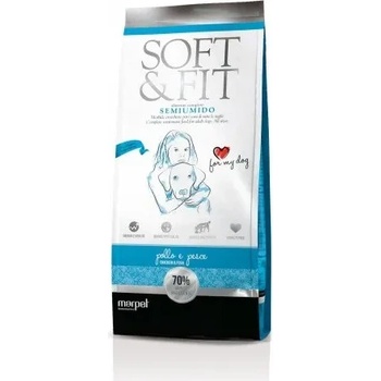 Marpet Soft - Мека пълноценна гранулирана храна с пилешко месо и риба за израснали и капризни кучета, 5 кг