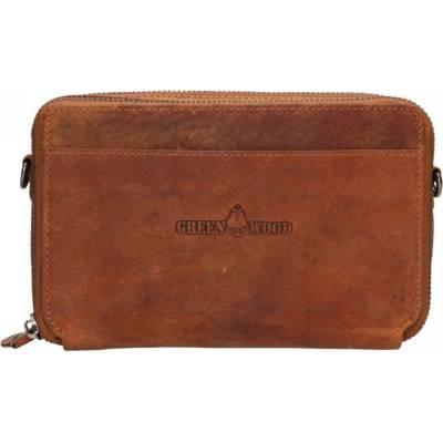 Green Wood unisex crossbody hnědá