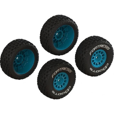 Arrma колело с гума dBoots Fortress, диск син (4): Grom