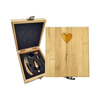 Sablio Dárková sada na víno I love you: 147×168×49 mm