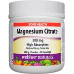 Webber Naturals Magnesium Citrate Powder [200 грама] Горски плодове