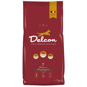Image 1 of Delcon Dog Regular Plus Lamb High Premium - супер премиум суха храна за пораснали кучета от всички породи, с висока активност и храносмилателни проблеми с агне, пиле и ориз, 12 кг - Белгия