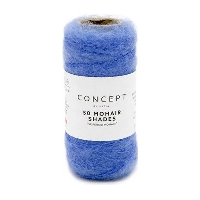 50 MOHAIR SHADES Katia Farby 50 MOHAIR: 31 modrá