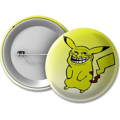 MemeMerch placka Troll Face Pikachu