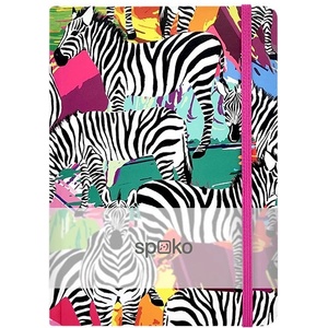 Spoko Zebra A/5 96-sheet hardcover lined notebook (S081511003)