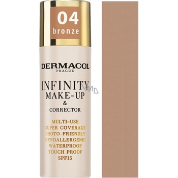 Dermacol Vysoko krycí make-up a korektor Infinity Multi-Use Super Coverage Waterproof Touch 04 Bronze 20 g