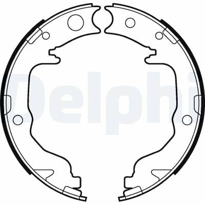 DELPHI Sada brzd. čeľustí parkov. brzdy LS2026