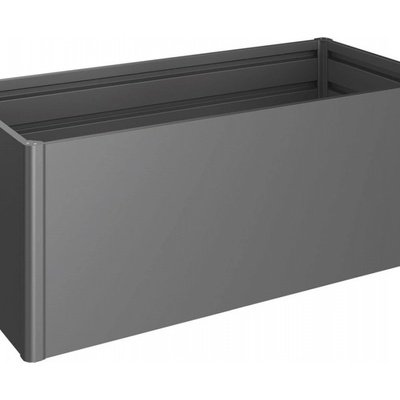 Biohort Vyvýšený záhon plechový 152 x 152 x 77 cm sivý kremeň metalický