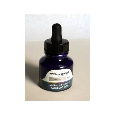 William Mitchell akrylový atrament čierna 30 ml