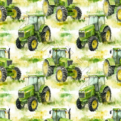 Softshell s beránkem zelený traktor by MIMI