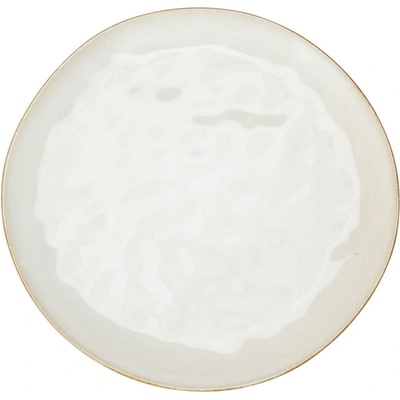 Siaki Collection Kameninový tanier Sia 27,8 cm krémová
