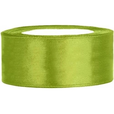 Saténová stuha limetková 25 mm x 25 m