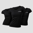 GymBeam Dámske tričko Basic 3Pack Black