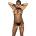 Мрежесто боди с отворени чашки и качулка - Bodystocking Cap S/M/L (D-239283)