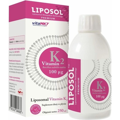 Liposol Lipozomálny vitamín K2 Vita MK7 100 IU 250 ml