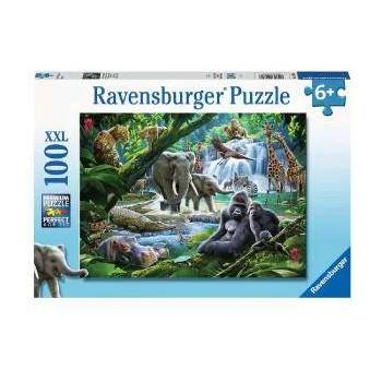 Ravensburger Пъзел Ravensburger 100 части ХХL - Животни в джунглатар 7012970