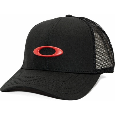 Oakley Trucker Ellipse Hat Pitch Black/Flame Red