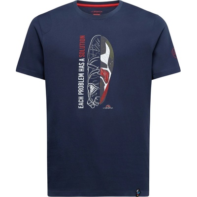 La Sportiva Мъжка тениска La Sportiva Solution T-shirt - Night Sky / Mountain Red (216-3675-0711)