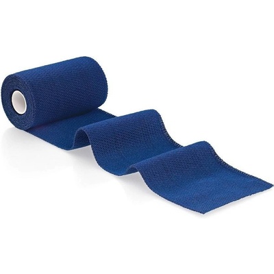 Idealast Color Cohesive ovínadlo elastické krátkoťažné modré 6 cm x 4 m 1 ks