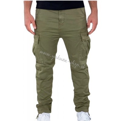 Nohavice Alpha Industries pánske Squad olive