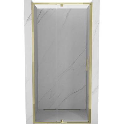 Mexen Exo душ врата с шарнир 100 cm, прозрачни, златисти - 819-100-000-50-00 (819-100-000-50-00)