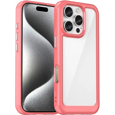 HQWear Кейс Outer Space за iPhone 16 Pro, червен (Outer Space Case iPhone 16 Pro red)