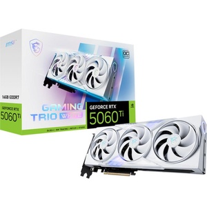 MSI GeForce RTX 5060 Ti GAMING TRIO OC WHITE 16GB GDDR7 128bit (G506T-16GTCW) Видео карти