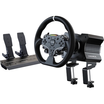 Image 1 of MOZA Racing R5 Bundle Base + ES Wheel + SR-P Lite Double + R5 Table Clamp (BUN-R5)